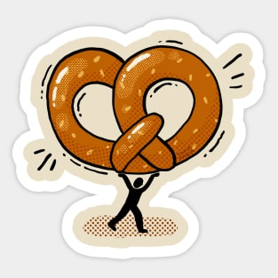 Gigantic Pretzel Sticker